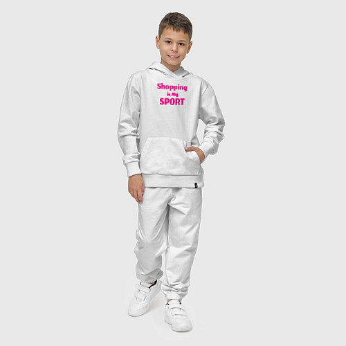 Детский костюм Шоппинг - мой спорт / Белый – фото 4