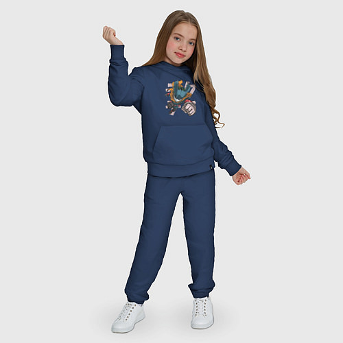 Детский костюм Моя геройская академия Деку в костюме / Тёмно-синий – фото 3