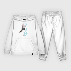 Костюм хлопковый детский Алиса Михайловна - Аля иногда кокетничает со мной, цвет: белый