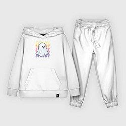 Костюм хлопковый детский Cute little spooky ghost, цвет: белый