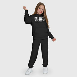 Костюм хлопковый детский Мин Юнги bts, цвет: черный — фото 2