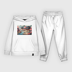 Костюм хлопковый детский Корея эпоха чосон, цвет: белый