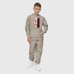 Костюм хлопковый детский Bella ciao - money heist, цвет: миндальный — фото 2