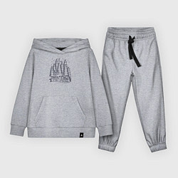 Костюм хлопковый детский Олень в ночном лесу, цвет: меланж