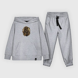 Костюм хлопковый детский Осенний хищник в кепке, цвет: меланж