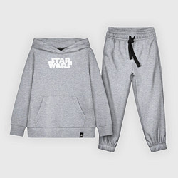 Костюм хлопковый детский Star wars logo, цвет: меланж