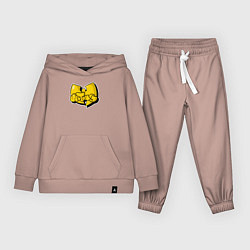 Костюм хлопковый детский Wu-Tang bubble, цвет: пыльно-розовый
