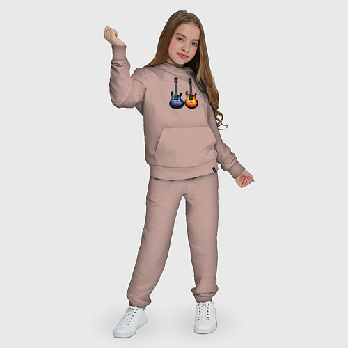 Детский костюм Яркие гитары / Пыльно-розовый – фото 3