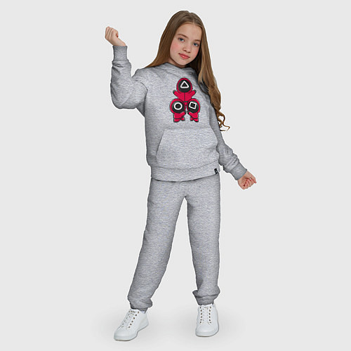 Детский костюм Squid game little men / Меланж – фото 3