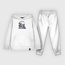 Костюм хлопковый детский Мопс и рыцарь, цвет: белый