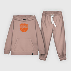 Костюм хлопковый детский Phoenix basketball, цвет: пыльно-розовый