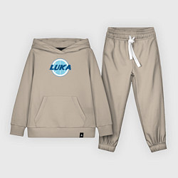 Костюм хлопковый детский Luka ball, цвет: миндальный