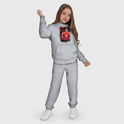 Костюм хлопковый детский Александр Овечкин в красной форме, цвет: меланж — фото 2