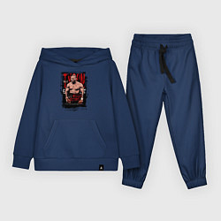 Костюм хлопковый детский Майк Тайсон мировой бокс, цвет: тёмно-синий