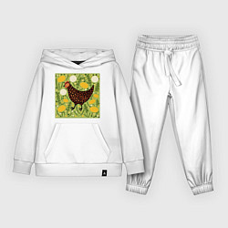 Костюм хлопковый детский Курочка ряба, цвет: белый