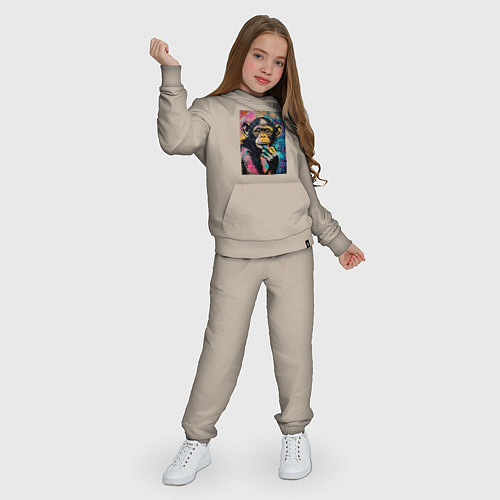 Детский костюм Cute monkey / Миндальный – фото 3