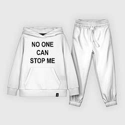Костюм хлопковый детский No one can stop me - Stray Kids, цвет: белый