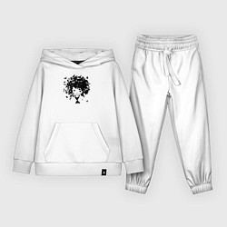 Костюм хлопковый детский Милая весенняя девчонка, цвет: белый