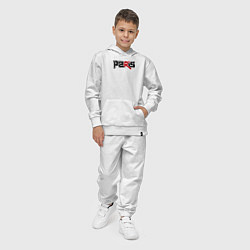 Костюм хлопковый детский Paris, цвет: белый — фото 2