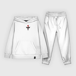 Костюм хлопковый детский Night bird, цвет: белый