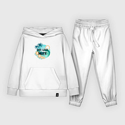 Костюм хлопковый детский One love море, цвет: белый