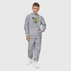 Костюм хлопковый детский Счастливый теннисист, цвет: меланж — фото 2