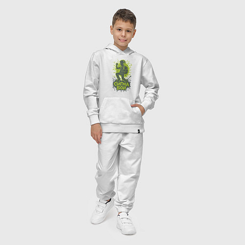 Детский костюм Сигма бой силуэт / Белый – фото 4