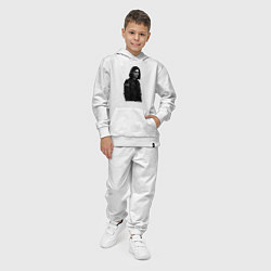 Костюм хлопковый детский Bones в образе рок звезды, цвет: белый — фото 2