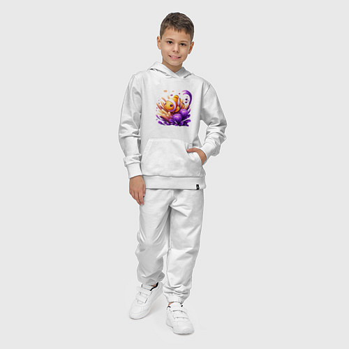 Детский костюм Рыбка клоун среди водорослей / Белый – фото 4