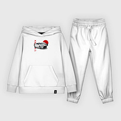 Костюм хлопковый детский Toyota Yaris GR Раллийный Зверь, цвет: белый