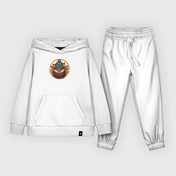 Костюм хлопковый детский Осенний лис, цвет: белый