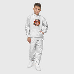 Костюм хлопковый детский Люблю жарить, цвет: белый — фото 2