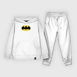 Костюм хлопковый детский Batman classic, цвет: белый