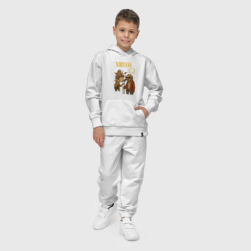 Детский костюм Nirvana ленивцы / Белый – фото 4