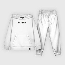 Костюм хлопковый детский Batman eyes, цвет: белый