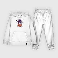 Костюм хлопковый детский Spaceman halloween, цвет: белый
