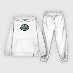 Костюм хлопковый детский Время рождества, цвет: белый