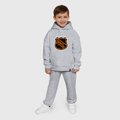 Детский костюм оверсайз NHL / Меланж – фото 4