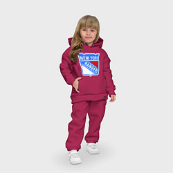 Детский костюм оверсайз New York Rangers, цвет: маджента — фото 2