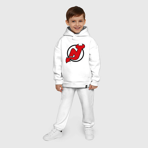 Детский костюм оверсайз New Jersey Devils / Белый – фото 4