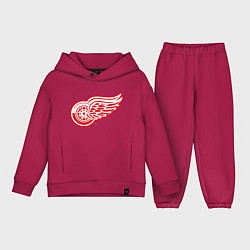 Детский костюм оверсайз Detroit Red Wings, цвет: маджента