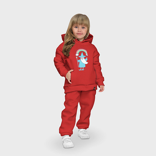 Детский костюм оверсайз Skate mage / Красный – фото 3