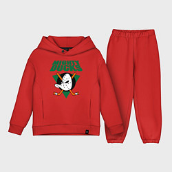 Детский костюм оверсайз Anaheim Mighty Ducks, цвет: красный