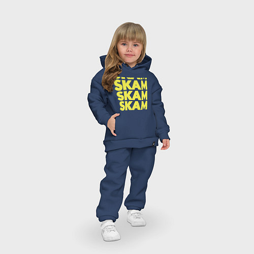 Детский костюм оверсайз Skam Skam / Тёмно-синий – фото 3