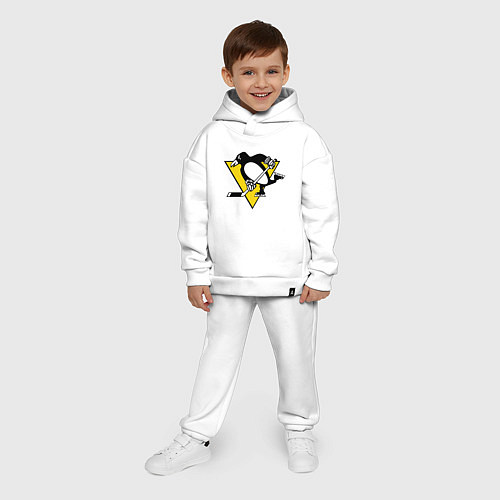 Детский костюм оверсайз Pittsburgh Penguins / Белый – фото 4