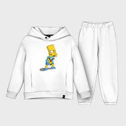Детский костюм оверсайз Bad Bart, цвет: белый