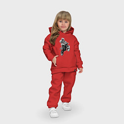 Детский костюм оверсайз Мотокросс, цвет: красный — фото 2