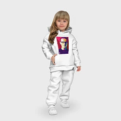 Детский костюм оверсайз Chester Polygons, цвет: белый — фото 2
