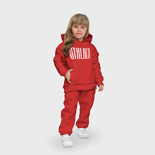Детский костюм оверсайз STALKER / Красный – фото 3