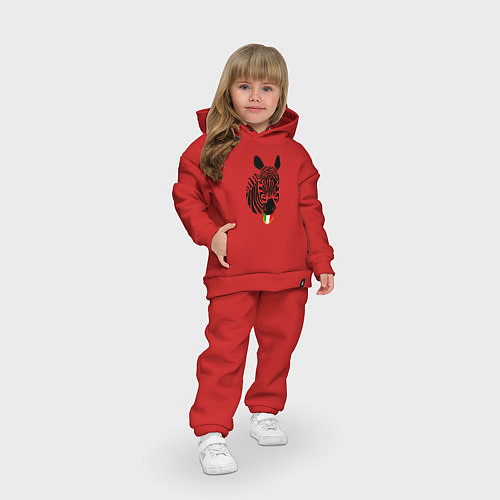 Детский костюм оверсайз Juventus Zebra / Красный – фото 3